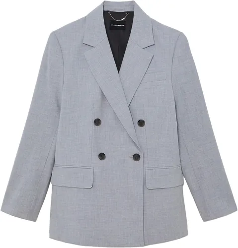 Vista 6 de Club Monaco Blazer relajado de lana ligera con doble botonadura para mujer