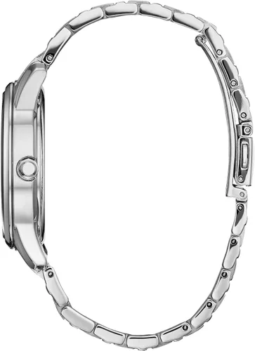 Vista 3 de Citizen Reloj Dancing Minnie Mouse Eco-Drive para mujer, tono plateadoazul , Moderno