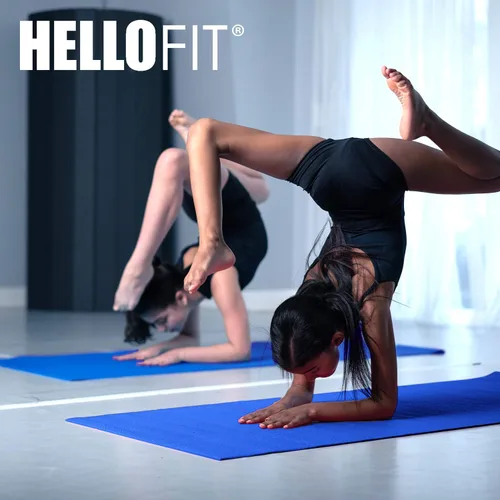 Vista 5 de Paquete de 10 tapetes de yoga para niños, 68 x 24 pulgadas, tapete de ejercicio antideslizante, tapete de yoga no tóxico de 0.157 in para niños