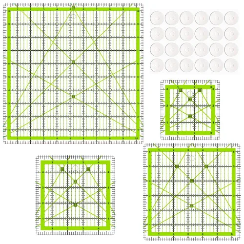 Vista 5 de Reglas de acolchado, 7 plantillas de reglas de costura