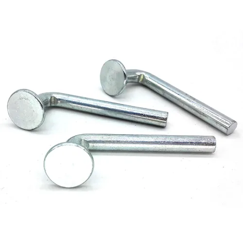 Vista 2 de Perno de seguridad para estante de paleta, pasador de caída universal, sombrero plano Φ ¾″ 0.750″ (0.750 in), ancho Φ 0.315″(0.315 in), altura