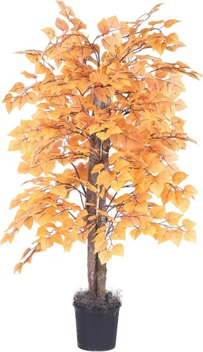 Vista 8 de Vickerman 587492-4' Golden Aspen Bush (TBU2240) Arbustos de oficina en casa Marrón redondo