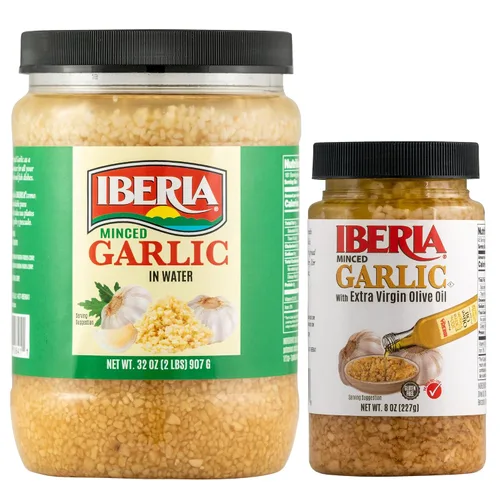 Vista 8 de Iberia Ajo picado con aceite de oliva, 8 onzas (paquete de 1)