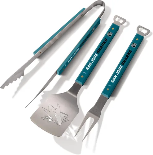 Vista 15 de YouTheFan NHL - Juego de 3 parrillas para barbacoa Spirit Series