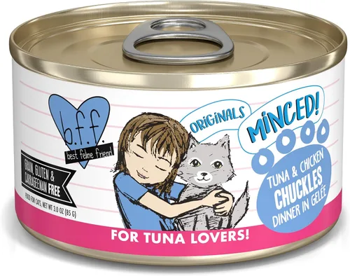 Vista 25 de Weruva BFF - Comida húmeda natural para gatos, atún y pollo 4 Eva en salsa, lata de 3 onzas, paquete de 24