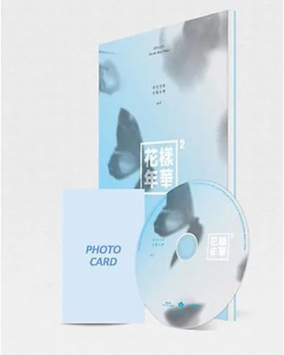 Vista 4 de BTS - 4 álbum en el estado de ánimo para el amor PT2 BANGTAN BOYS melocotón azul ver conjunto 2CD libro de fotos tarjeta fotográfica