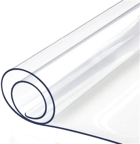 Vista 9 de Protector de mesa de madera para muebles, manteles de plástico transparente lavable, funda protectora para escritorio, vinilo de PVC, protector