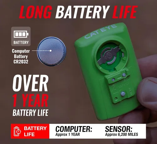 Vista 6 de CATEYE Computadora Inalámbrica para Bicicleta Padrone – Ciclocomputadora con Pantalla de Gran Tamaño, Velocímetro y Odómetro Inalámbricos, Montaje