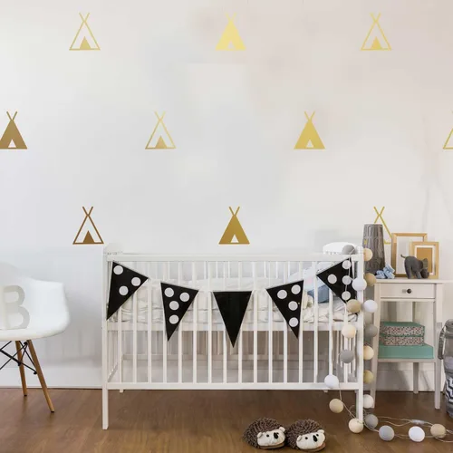 Vista 3 de Tribal Tipi de vinilo set – Beso Cut Calcomanía de Teepee by chromantics