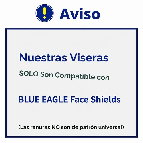 Vista 2 de Blue Eagle Viseras de repuesto para protector facial (FC48N) Transparente Sin bordes Policarbonato de grado de extrusión de alto impacto 3