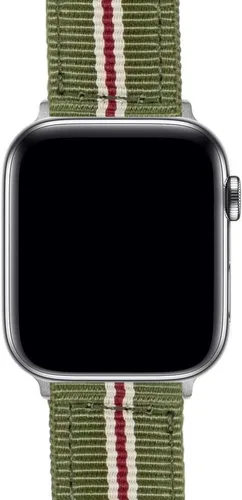 Vista 4 de BARTON WATCH BANDS - Correas de reloj de nailon de estilo militar compatibles con modelos de Apple Watch - 1, 2, 3, 4, 5, 6, 7, 8, 9, 10, SE, Ultra