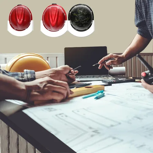 Vista 4 de Soporte para casco de pared, 2 juegos (2 piezas) - Soporte para casco duro para taller, oficina, sala de estar