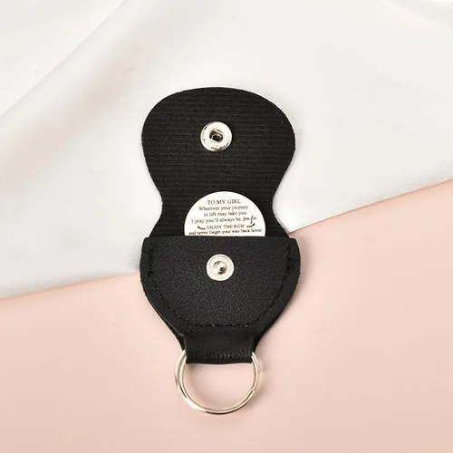 Vista 5 de Llavero de bolsillo con ficha de abrazo, regalos para mujeres y hombres, grabado, inspirador, boda, graduación, cumpleaños, regalos
