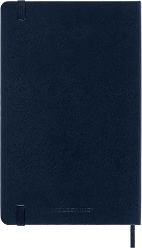 Vista 3 de Moleskine - Cuaderno clásico con tapa dura, grande (5 x 8.25 pulgadas), cuadriculado, azul zafiro, 240 páginas