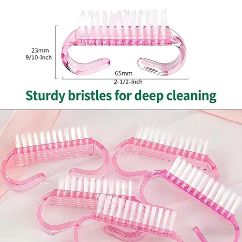 Vista 4 de Cepillos de uñas, paquete de 12 cepillos surtidos para exfoliar