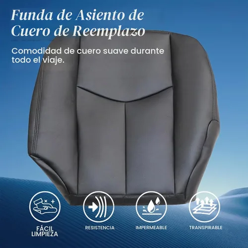 Vista 2 de GXARTS Funda de cuero de repuesto para Chevy Silverado Avalanche Tahoe Suburban GMC Sierra Yukon 2003 2004 2005 2006 Negro