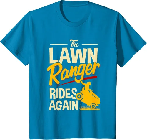 Vista 39 de The Lawn Ranger Rides Again - Camiseta de corte de césped Azul Marino