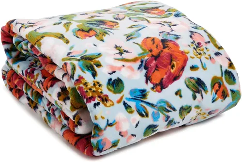 Vista 30 de Vera Bradley cobija de felpa extragrande para mujer, Individual/individual XL