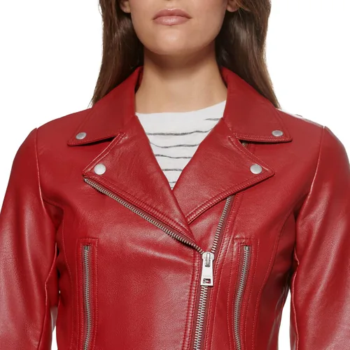 Vista 6 de Levi's Women's Vegan Leather 538 Moto Jacket (Regular & Plus Size)