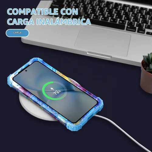Vista 7 de Rancase Funda para Galaxy S21 FE 5G, tres capas resistentes a prueba de golpes, protección de plástico duro+funda protectora de goma de silicona