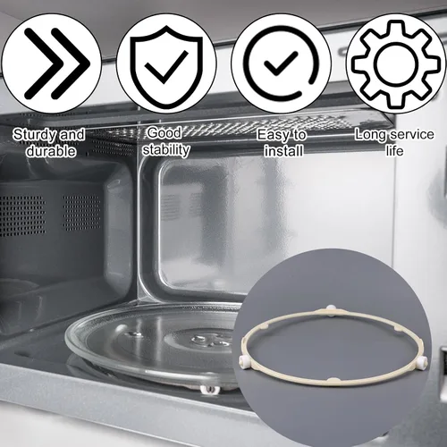 Vista 6 de 2 anillos de soporte para placa giratoria de microondas de 8.5 pulgadas/8.5 in / 21.5cm, accesorios de repuesto para GE Samsung Frigidaire