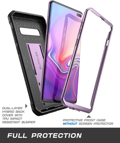 Vista 3 de SUPCASE Unicorn Beetle Pro Series - Funda diseñada para Samsung Galaxy S10 Plus (versión 2019) de cuerpo completo de doble capa resistente con funda