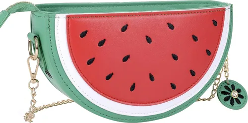 Vista 2 de QZUnique Bolso cruzado de la forma de la comida Bolso del cuerpo de la PU del bolso de la historieta del helado del bolso del bolso del bolso