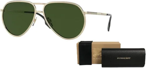 Vista 3 de BURBERRY Scott BE3135 Pilot Sunglasses for Men + BUNDLE With Designer iWear Complimentary Eyewear Kit