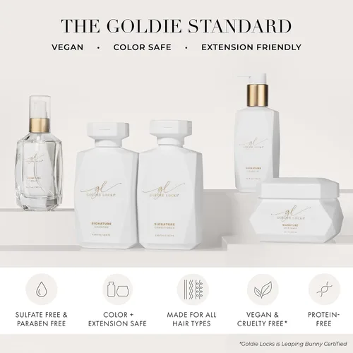 Vista 6 de Goldie Locks Brilliant Blonde Purple Shampoo - Ilumina y tonifica el cabello rubio, gris y aclarado, neutraliza el latón, sin sulfatos, seguro