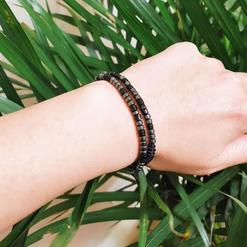 Vista 3 de Pulsera con código morse para mujeres/hombres, regalos inspiradores para mejores amigos