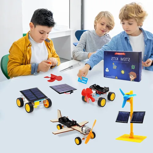 Vista 5 de Juguetes de construcción STEM para niños de 8 a 12 años, experimentos científicos y proyectos de automóviles solares