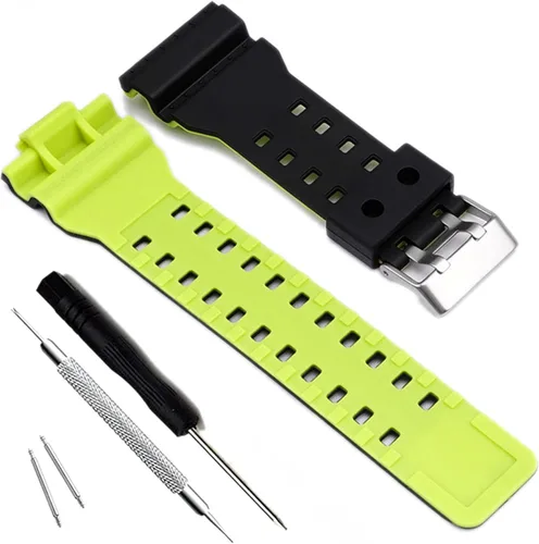 Vista 35 de My Time OliBoPo - Correa de repuesto de resina natural para reloj Casio G-Shock GD120/GA-100/GA-110/GA-100C