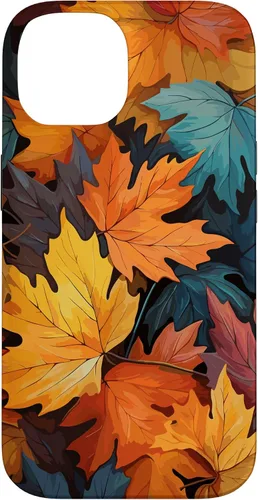 Vista 4 de Colorful Leaves Otoño y Otoño Tema, Otoño Color Funda para iPhone 17