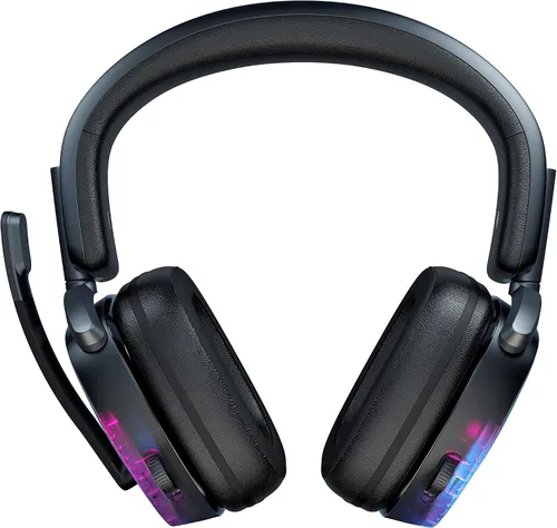 Vista 10 de ROCCAT Syn Max Air PC Wireless 3D Audio RGB - Auriculares para juegos, conexiones inalámbricas y Bluetooth simultáneas, batería de 16 horas y base