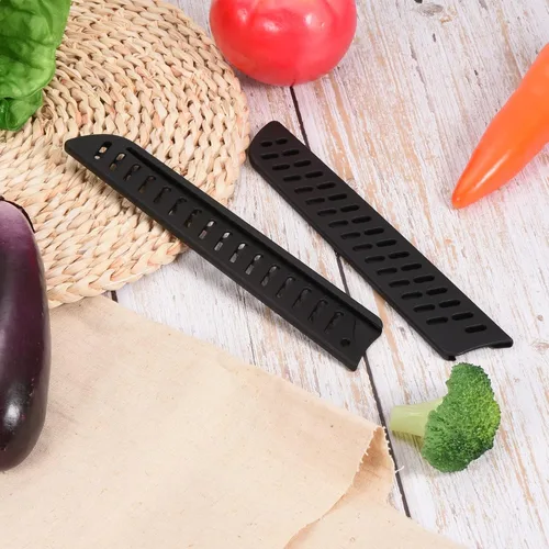 Vista 6 de PATIKIL Funda de seguridad PP para cuchillo de pan de 8 pulgadas, paquete de 2 cuchillos, protector de filos, protector de cuchillas, funda