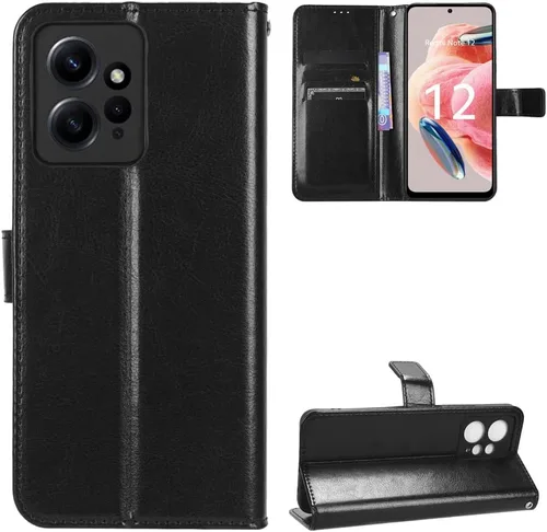 Vista 55 de Funda para Boost Mobile Celero 5G + Funda de piel con tapa para Boost Mobile Celero 5G Plus, color negro