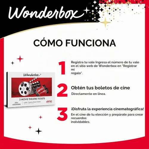 Vista 6 de Wonderbox - Regalo de noche de cine AMC para 2 - 2 entradas de cine