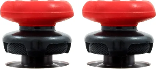 Vista 5 de KontrolFreek FPS Freek Inferno for Nintendo Switch Pro Controller Performance Thumbsticks 2 High-Rise Concave Red