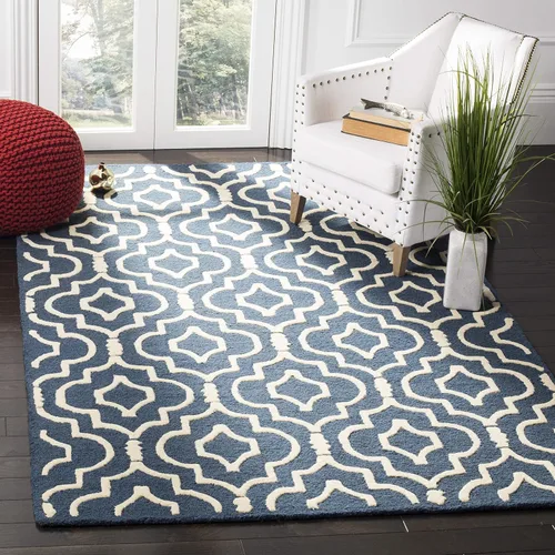 Vista 20 de SAFAVIEH Cambridge Collection - Alfombra decorativa de 2 x 3 pies, color beige y marfil, lana marroquí hecha a mano, ideal para zonas de alto