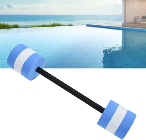 Vista 3 de Pilipane Mancuernas de agua, mancuernas de ejercicio y fitness, barra flotante ligera Eva, equipo de ejercicio de piscina, mancuernas de ejercicio