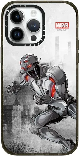 Vista 138 de CASETiFY Funda para iPhone Air, compatible con MagSafe Marvel VS CoLab Protección contra caídas de grado militar 4x de 8.2 pies Funda Capitán