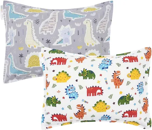 Vista 22 de ALVA BABY - Fundas de almohada de algodón para niños pequeños de 13 x 18 pulgadas o 12 x 16 pulgadas