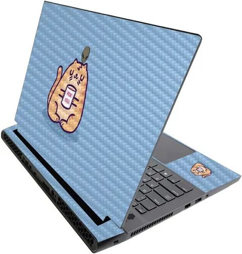 Vista 73 de MightySkins - Skin brillante con purpurina para Alienware M17 R3 (2020) y M17 R4 (2021) - Diversión de los años 90 Acabado duradero con purpurina