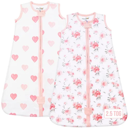 Vista 49 de Mama Cheetah Saco de dormir para bebé de 0.5 TOG, Manta portátil de algodón orgánico para bebé con cremallera bidireccional, Saco de dormir