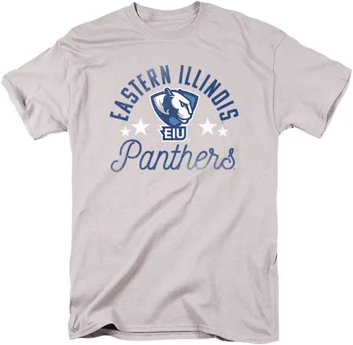 Vista 153 de Collegiate Distressed Mascot Unisex Adult T Shirt Collection 3 Universidad de Adelphi