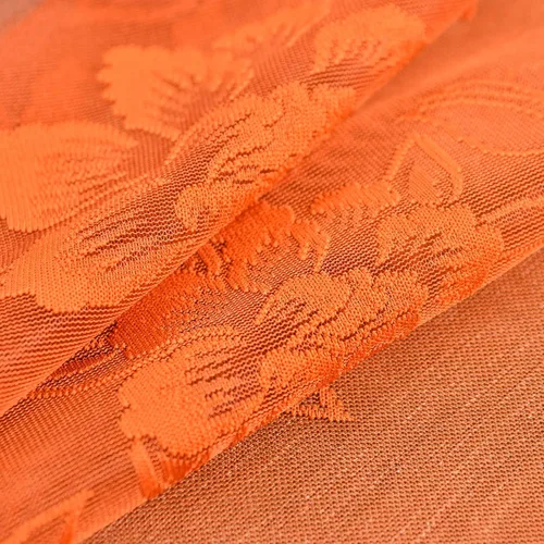 Vista 7 de FINECITY Cortinas traslúcidas naranja óxido de 72 pulgadas de largo para sala de estar, 2 paneles de cortinas de encaje transparente naranja Naranja
