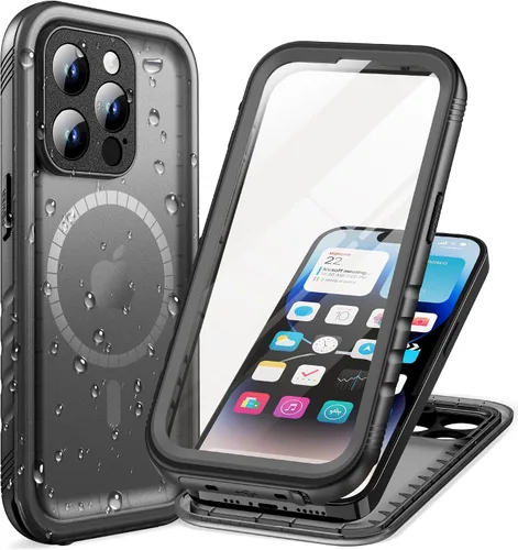 Vista 47 de Cozycase TOP - Funda impermeable militar IP68 para iPhone XR, resistente 360 a prueba de golpes, cuerpo completo, con protector de cámara