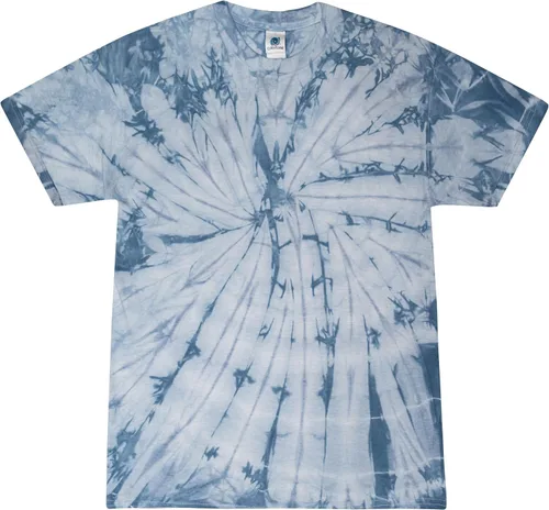 Vista 13 de Colortone Camisetas de teñido anudado de araña para hombres y mujeres, camisetas unisex de manga corta con teñido anudado para adultos Blaze