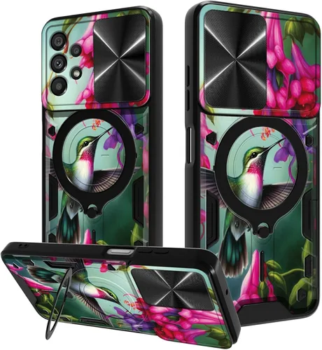 Vista 59 de Funda para Samsung Galaxy A03S de 6.5 pulgadas, funda protectora resistente con función atril giratorio de 360 grados, funda protectora resistente