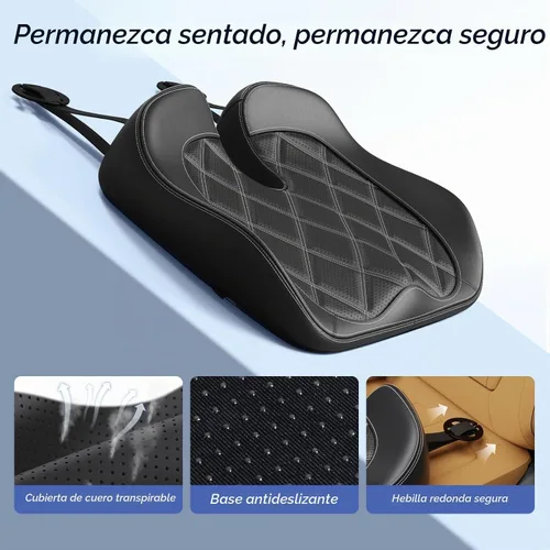 Vista 7 de ZIKEE Cojín de asiento de coche con espuma viscoelástica para un viaje largo, alivio del dolor sentado, cojín ergonómico para asiento de coche